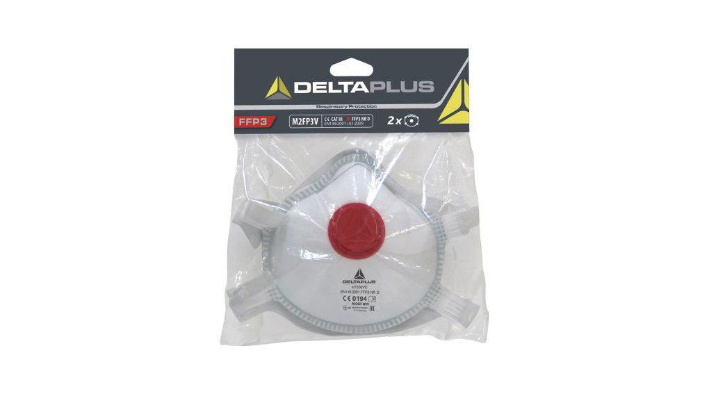 M1300 Series Disposable Face Mask for General Purpose Protection, FFP3, Non-Valved, Moulded, 2 per Package